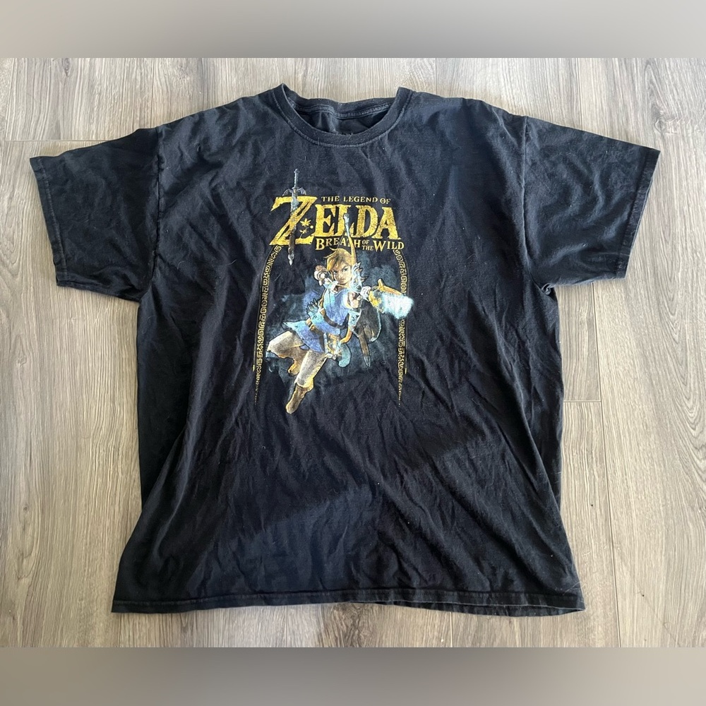 Legend of Zelda Black Graphic T-Shirt
